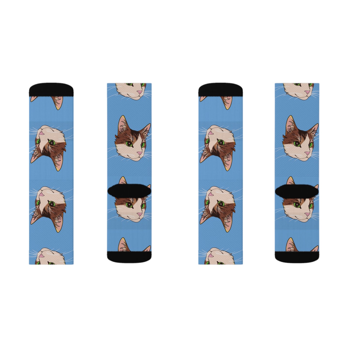 Kitty Cat Sublimation Socks