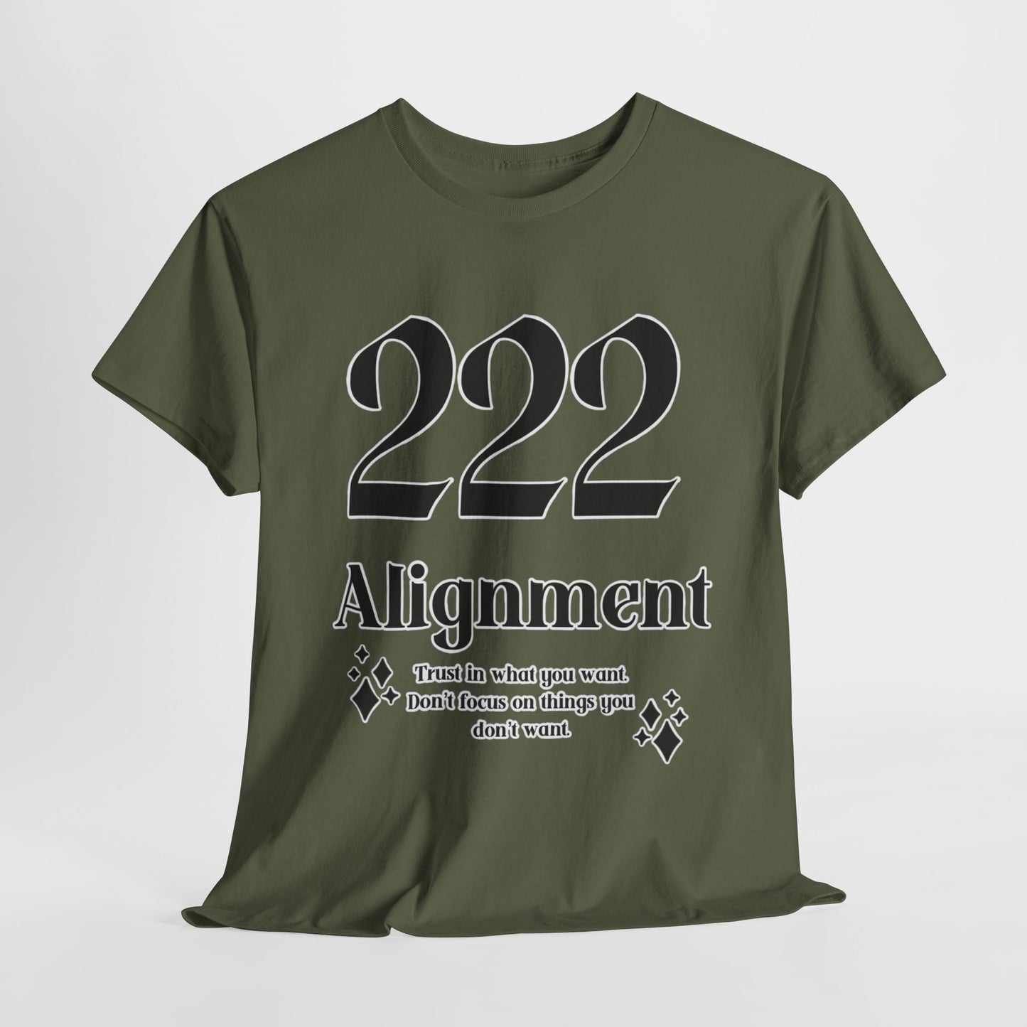 222 Alignment T-Shirt Angel Numbers x BLK