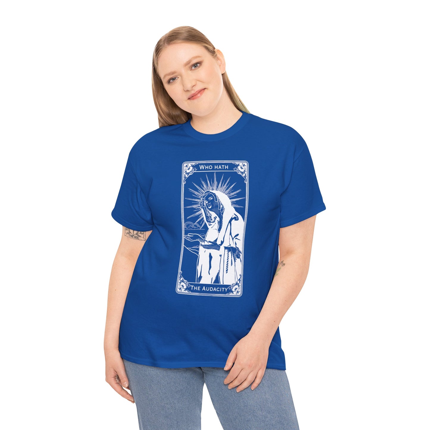 The Audacity Tarot Card 100% Cotton Tee x WHT