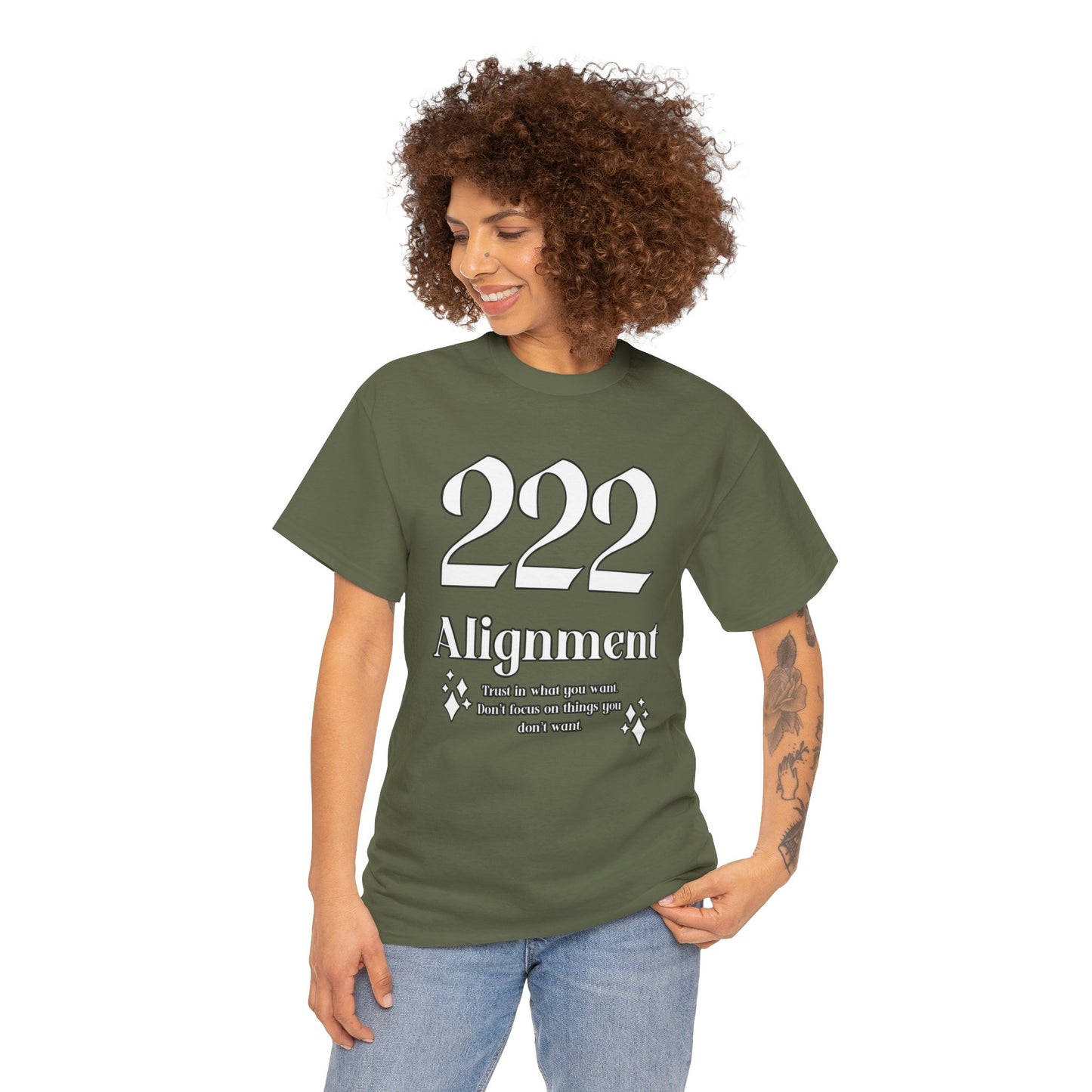 222 Alignment T-Shirt Angel Numbers x WHT