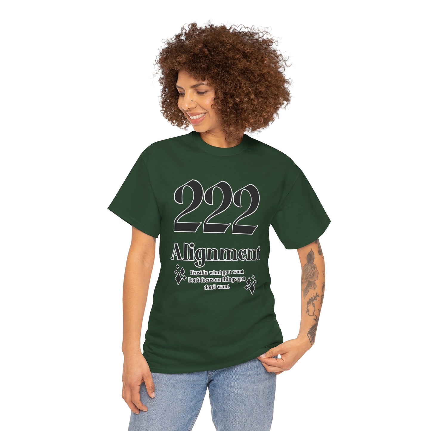 222 Alignment T-Shirt Angel Numbers x BLK
