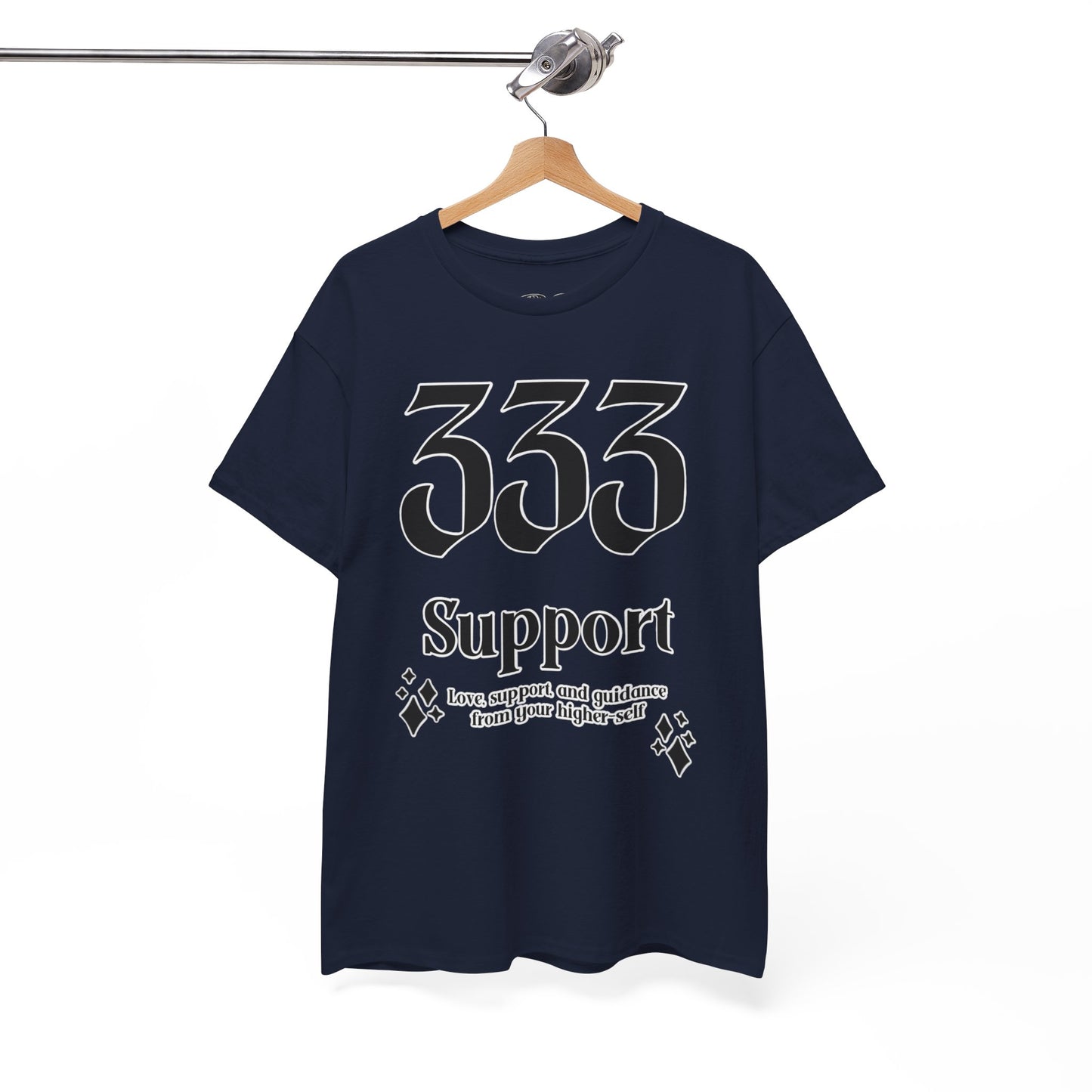 333 Support T-Shirt Angel Numbers x BLK