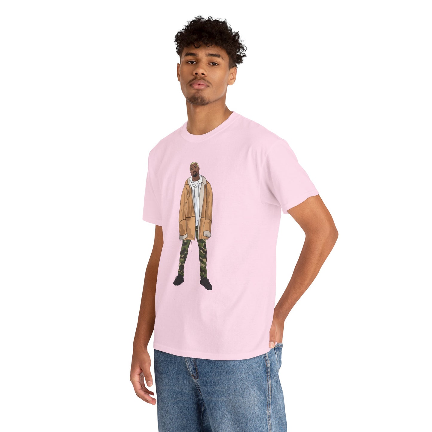 Blonde Ye 450 Cloud Black Tee Heavy Cotton