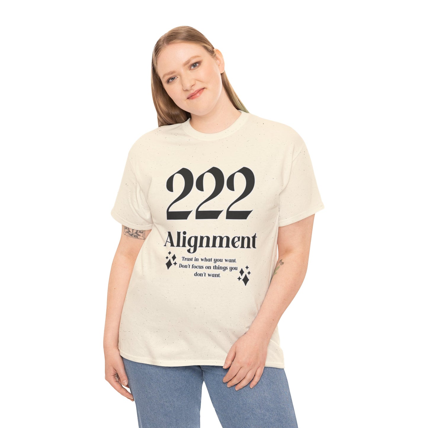 222 Alignment T-Shirt Angel Numbers x BLK