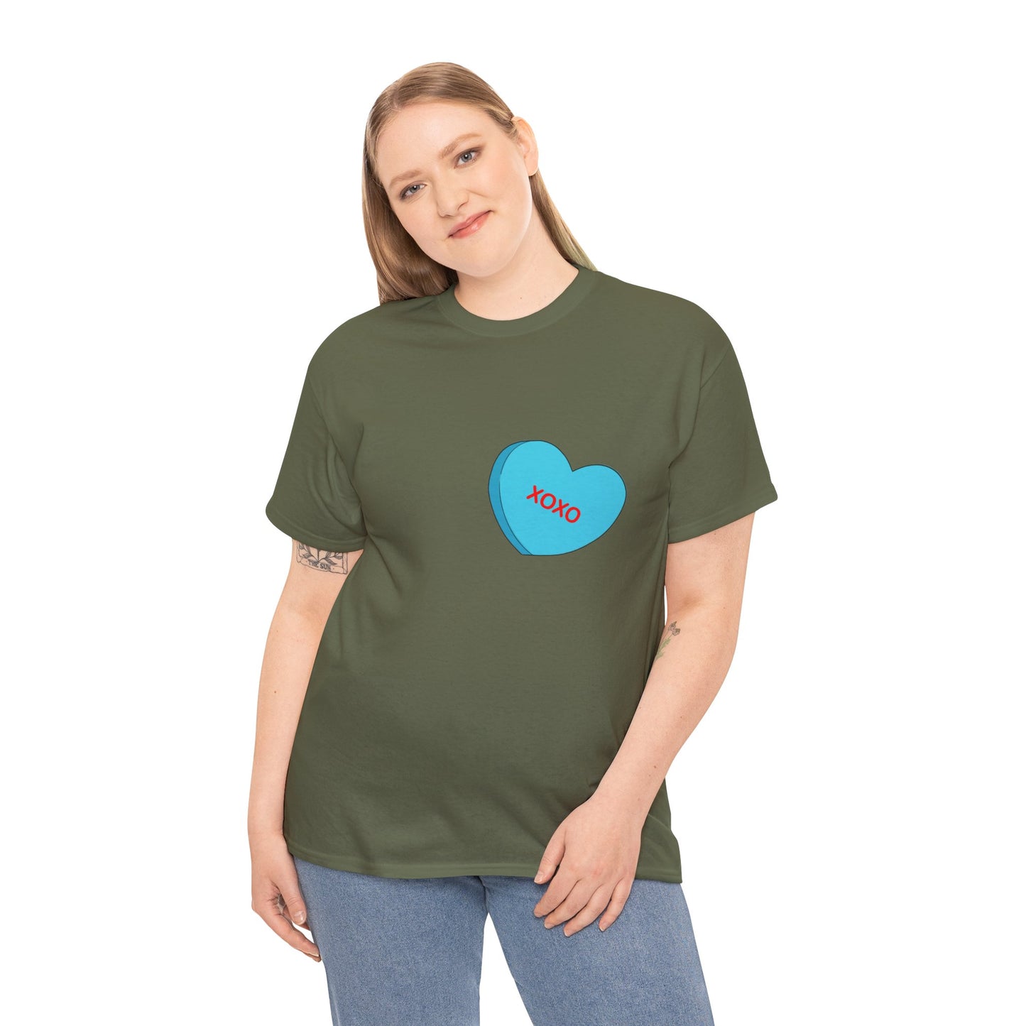 Conversation Heart Duck Sawse Logo Tee Heavy Cotton 06