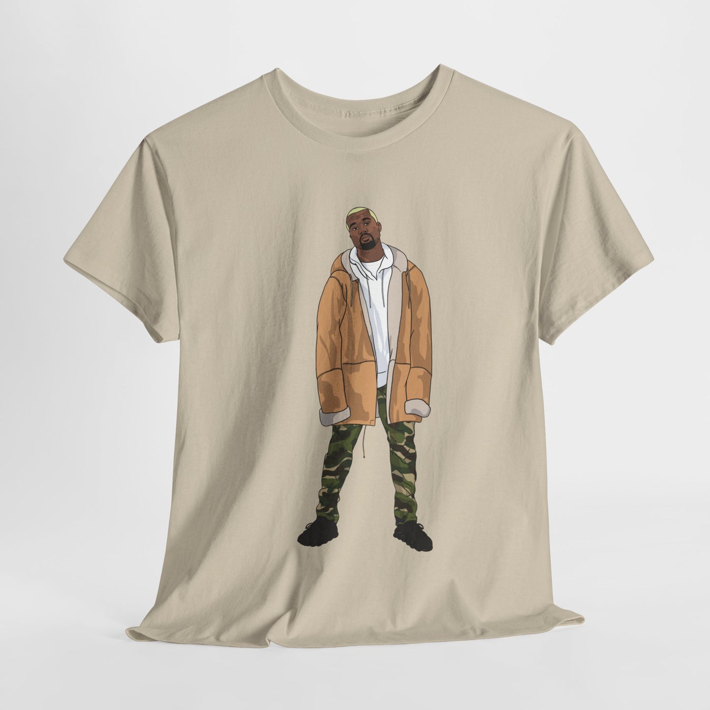 Blonde Ye 450 Cloud Black Tee Heavy Cotton
