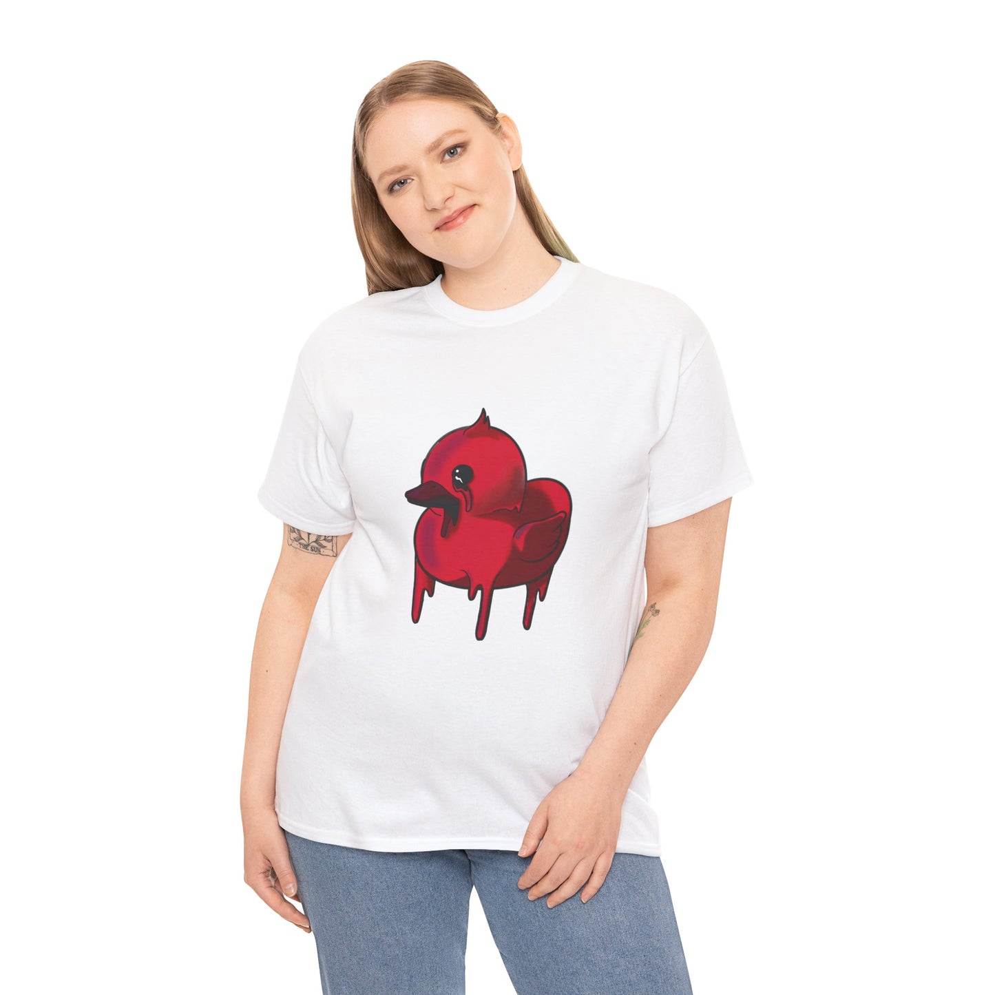 Red Suede Duck Sawse Tee Heavy Cotton