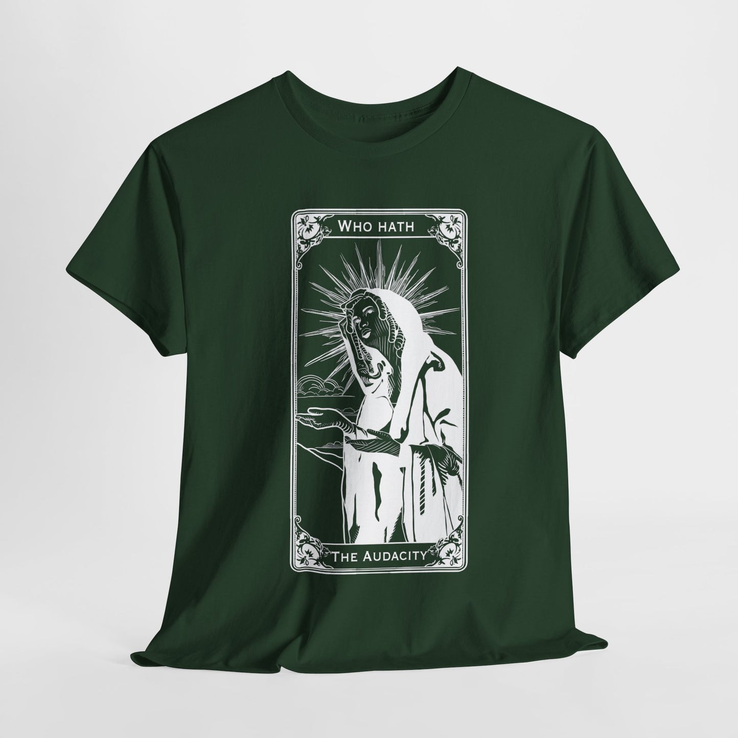 The Audacity Tarot Card 100% Cotton Tee x WHT