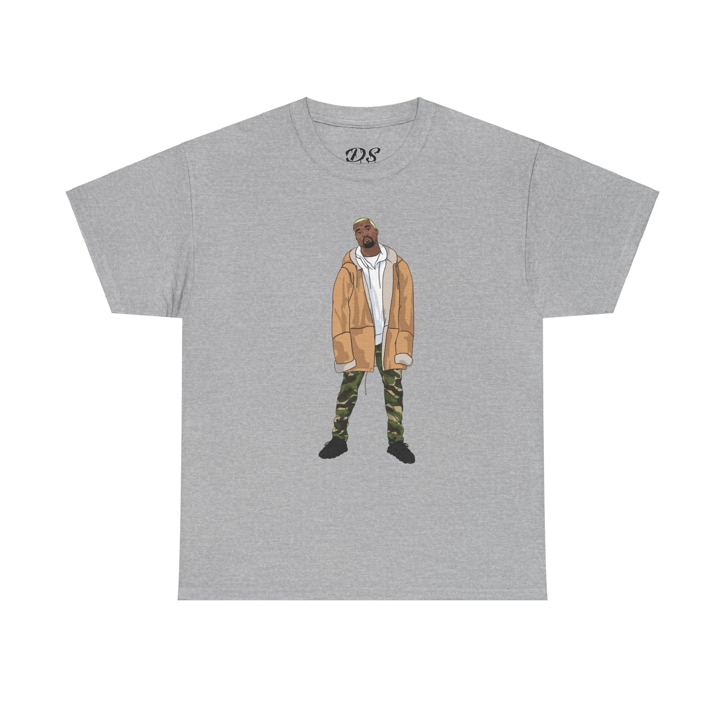 Blonde Ye 450 Cloud Black Tee Heavy Cotton