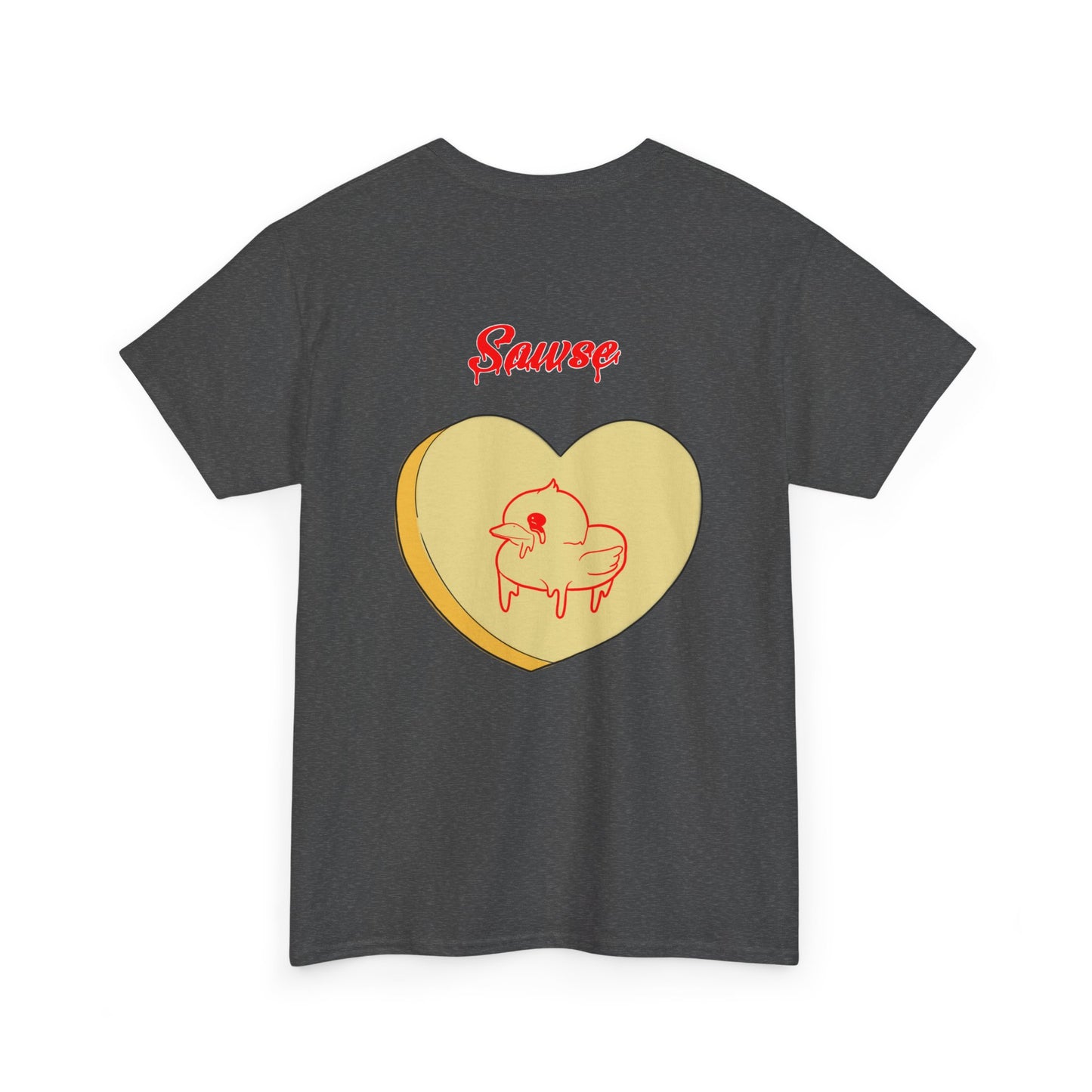 Conversation Heart Duck Sawse Logo Tee Heavy Cotton 04