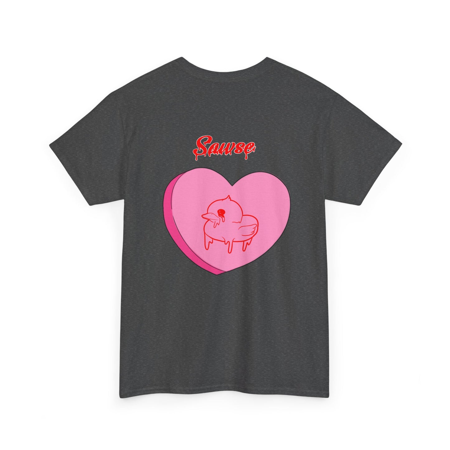 Conversation Heart Duck Sawse Logo Tee Heavy Cotton 05
