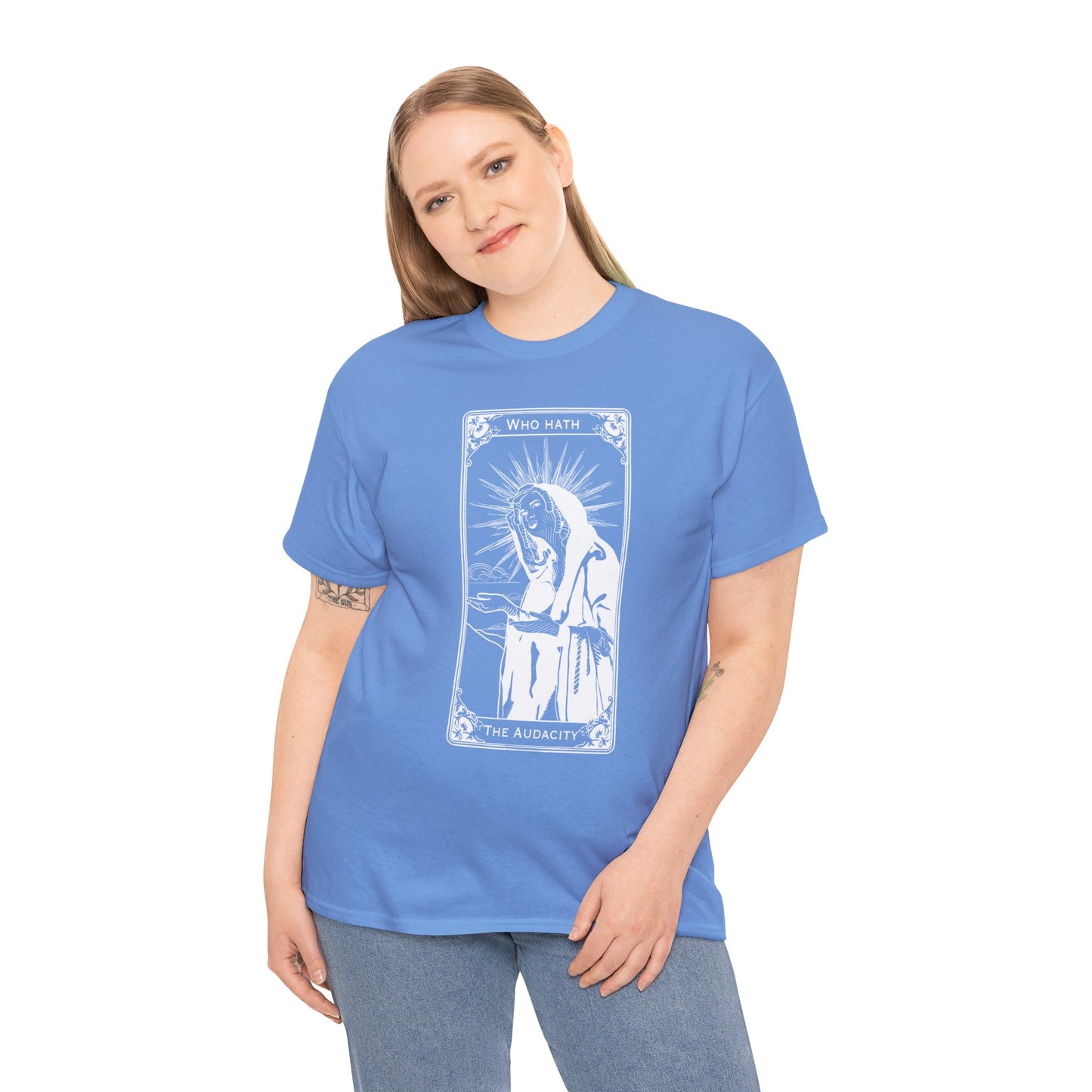 The Audacity Tarot Card 100% Cotton Tee x WHT
