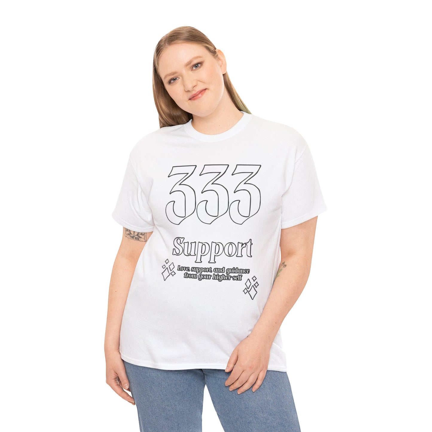 333 Support T-Shirt Angel Numbers x WHT