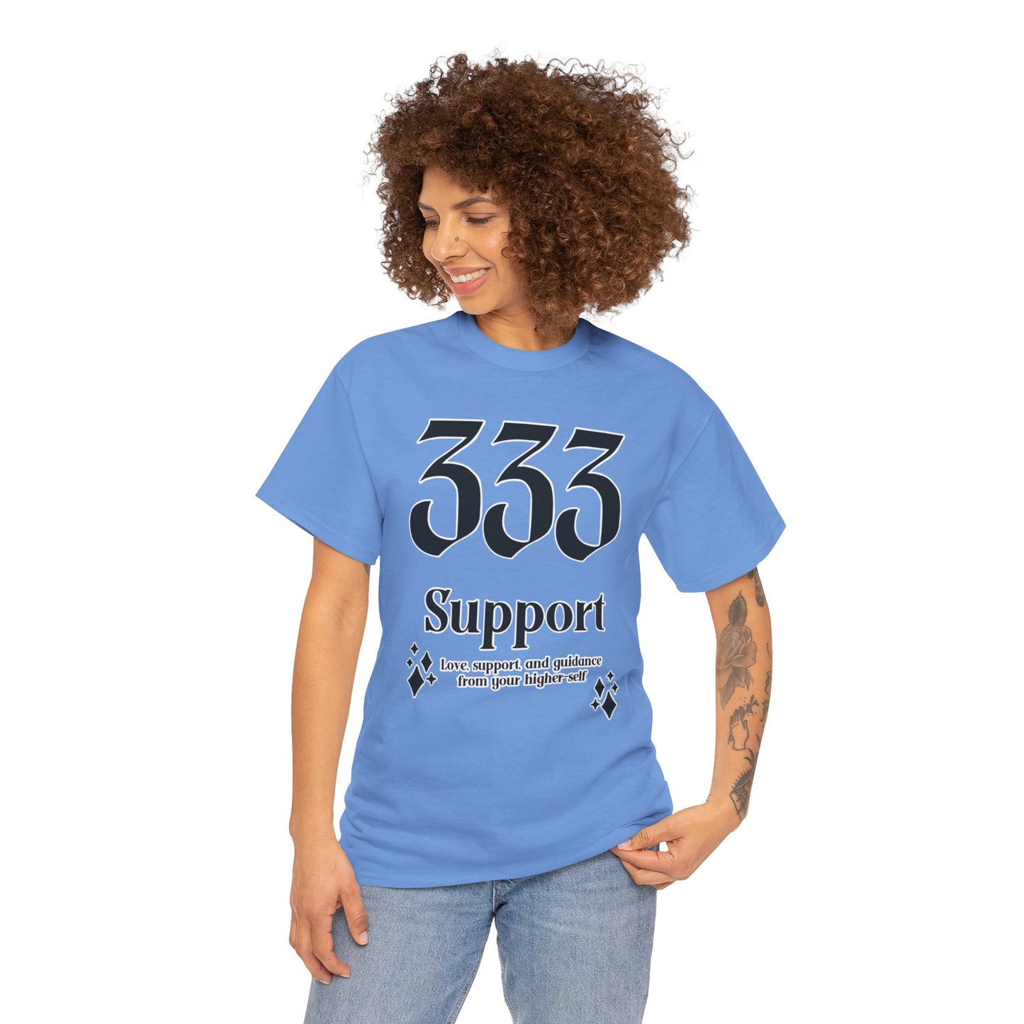 333 Support T-Shirt Angel Numbers x BLK