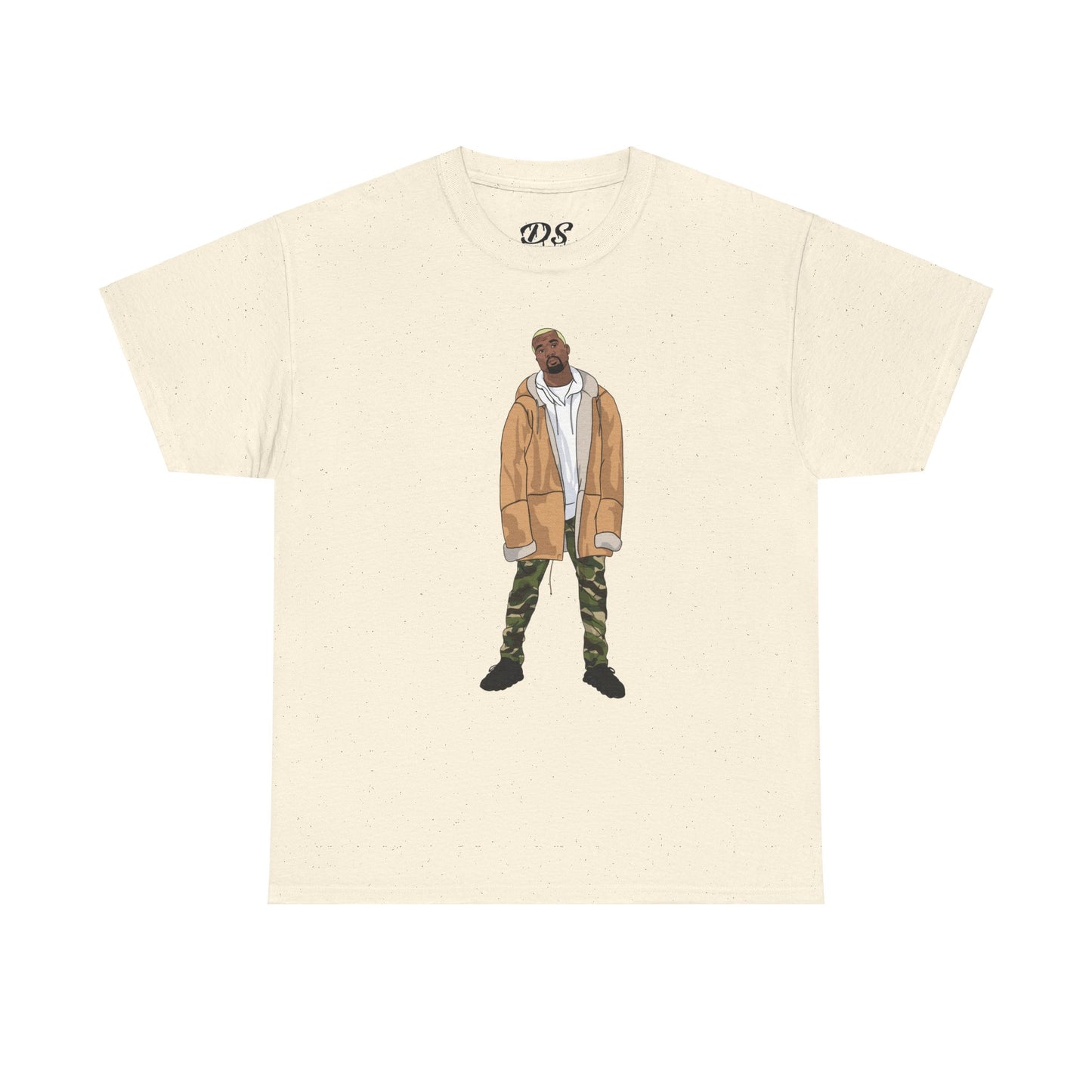 Blonde Ye 450 Cloud Black Tee Heavy Cotton