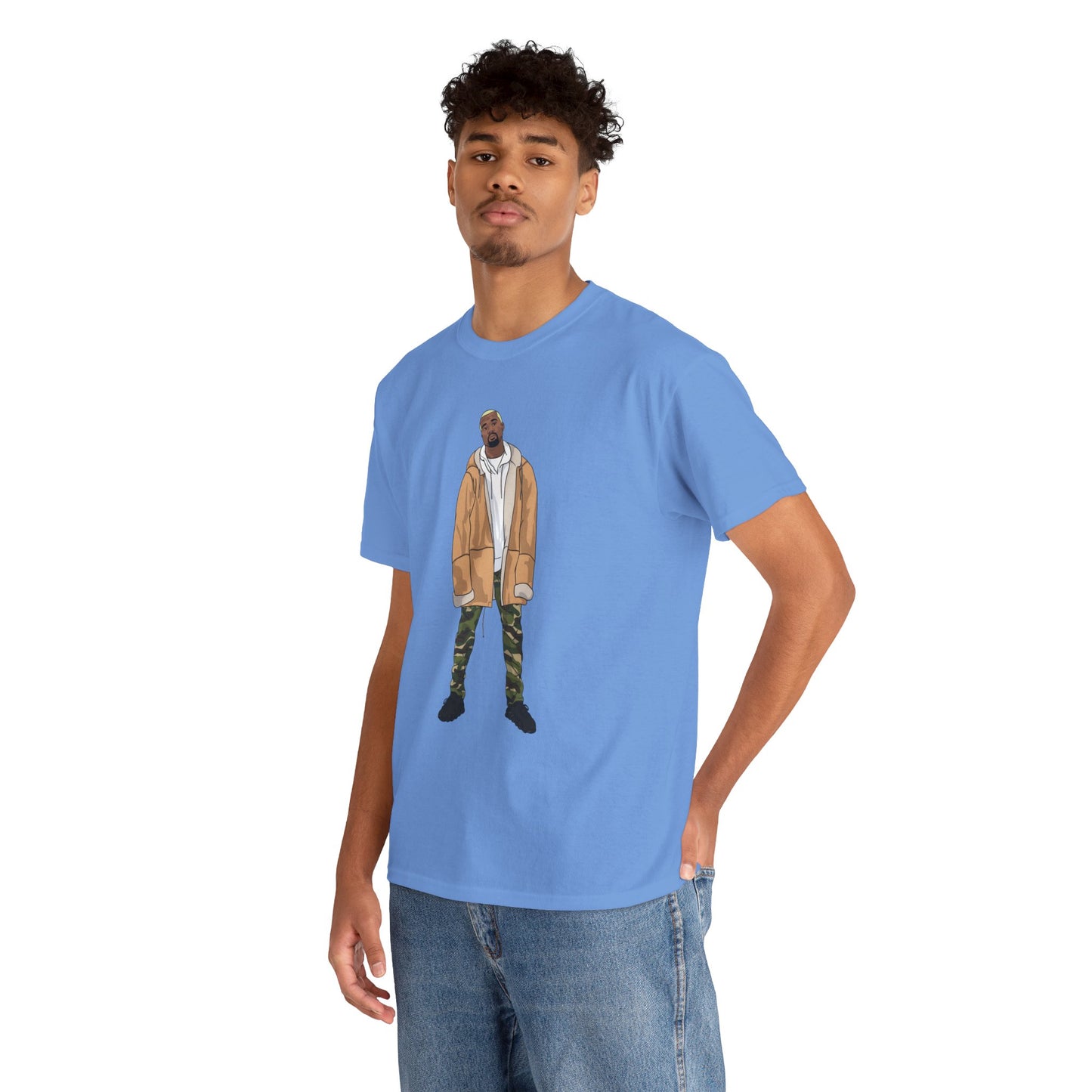 Blonde Ye 450 Cloud Black Tee Heavy Cotton