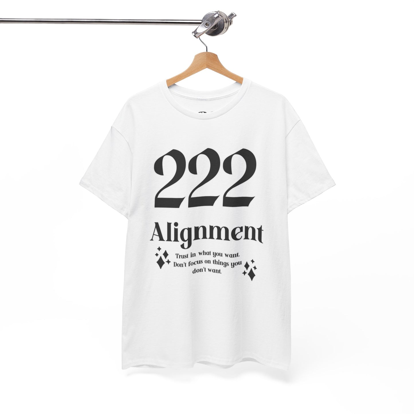 222 Alignment T-Shirt Angel Numbers x BLK