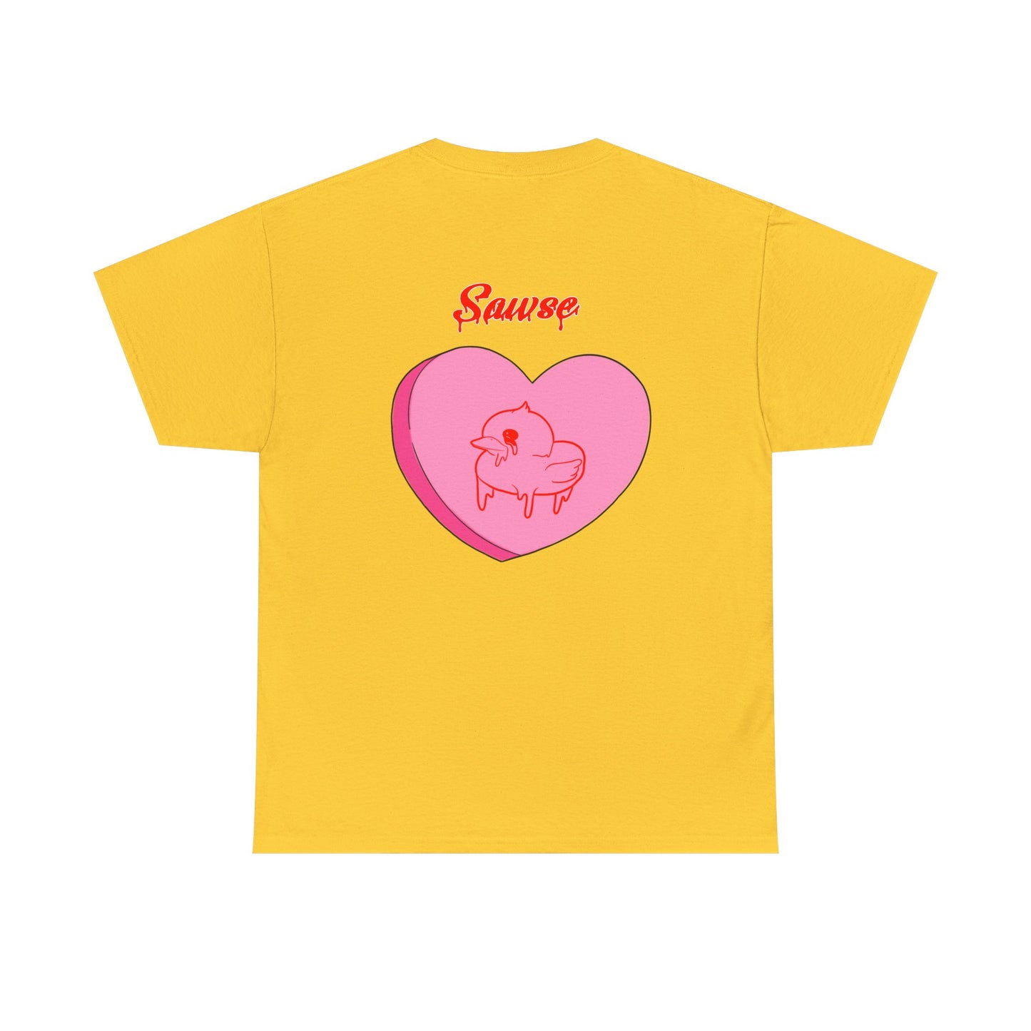 Conversation Heart Duck Sawse Logo Tee Heavy Cotton 05