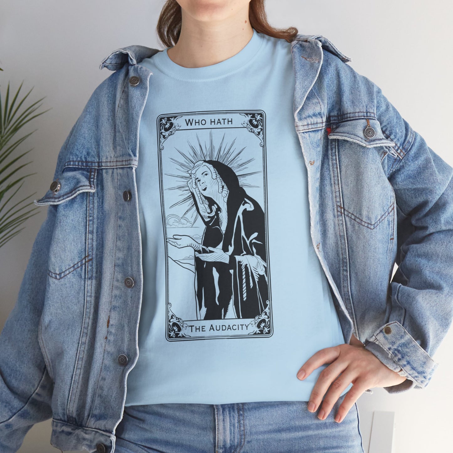 The Audacity Tarot Card 100% Cotton Tee x BLK