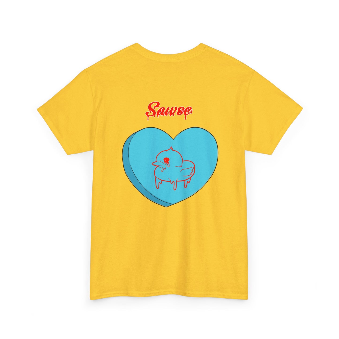 Conversation Heart Duck Sawse Logo Tee Heavy Cotton 06