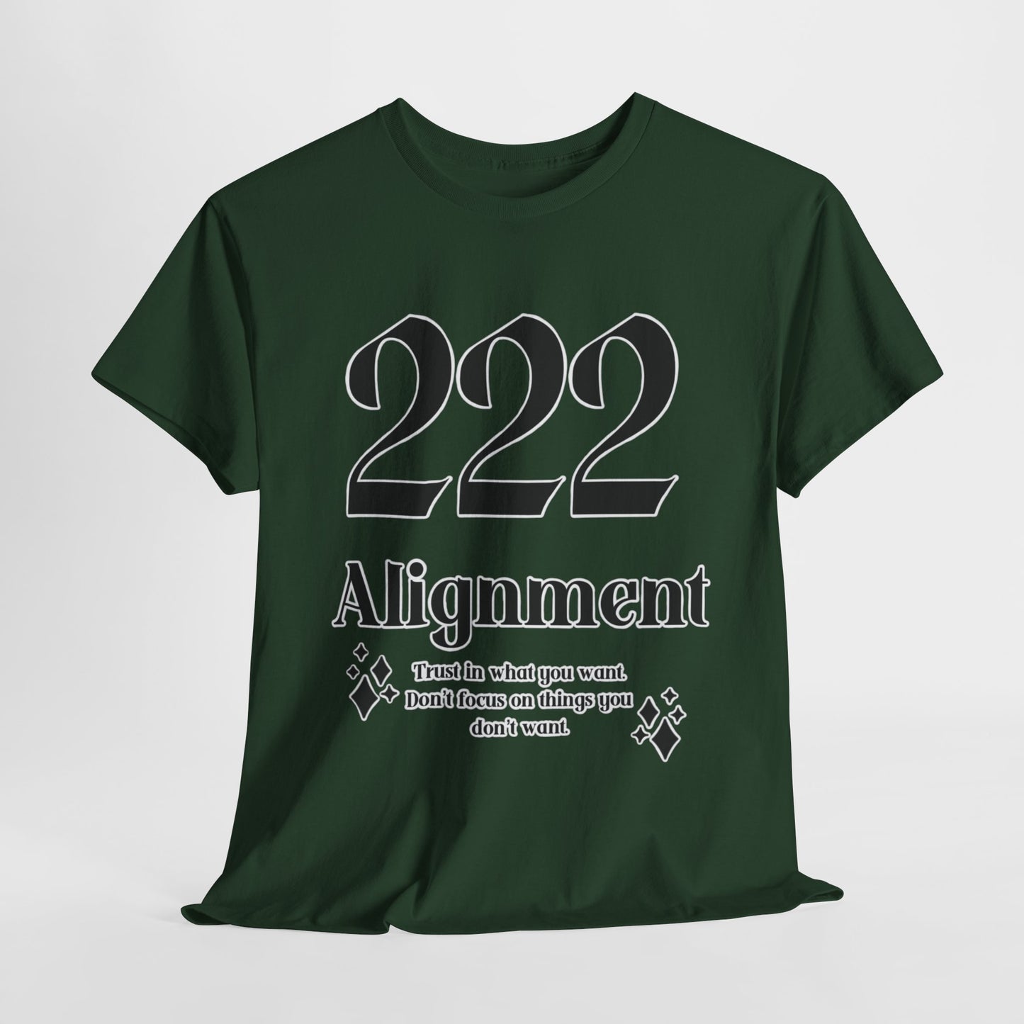 222 Alignment T-Shirt Angel Numbers x BLK