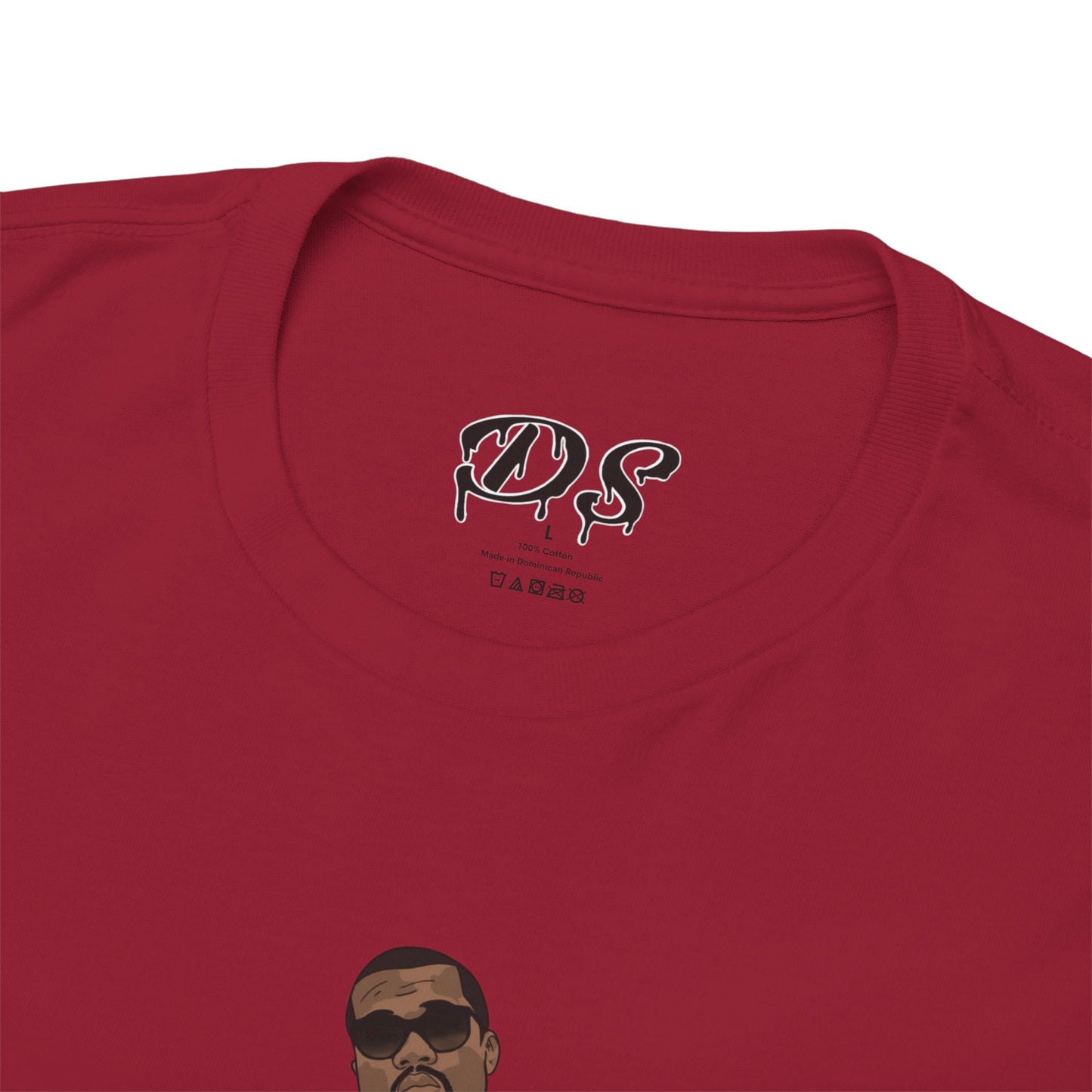 Ye 808 350 Red Stripe Tee Heavy Cotton