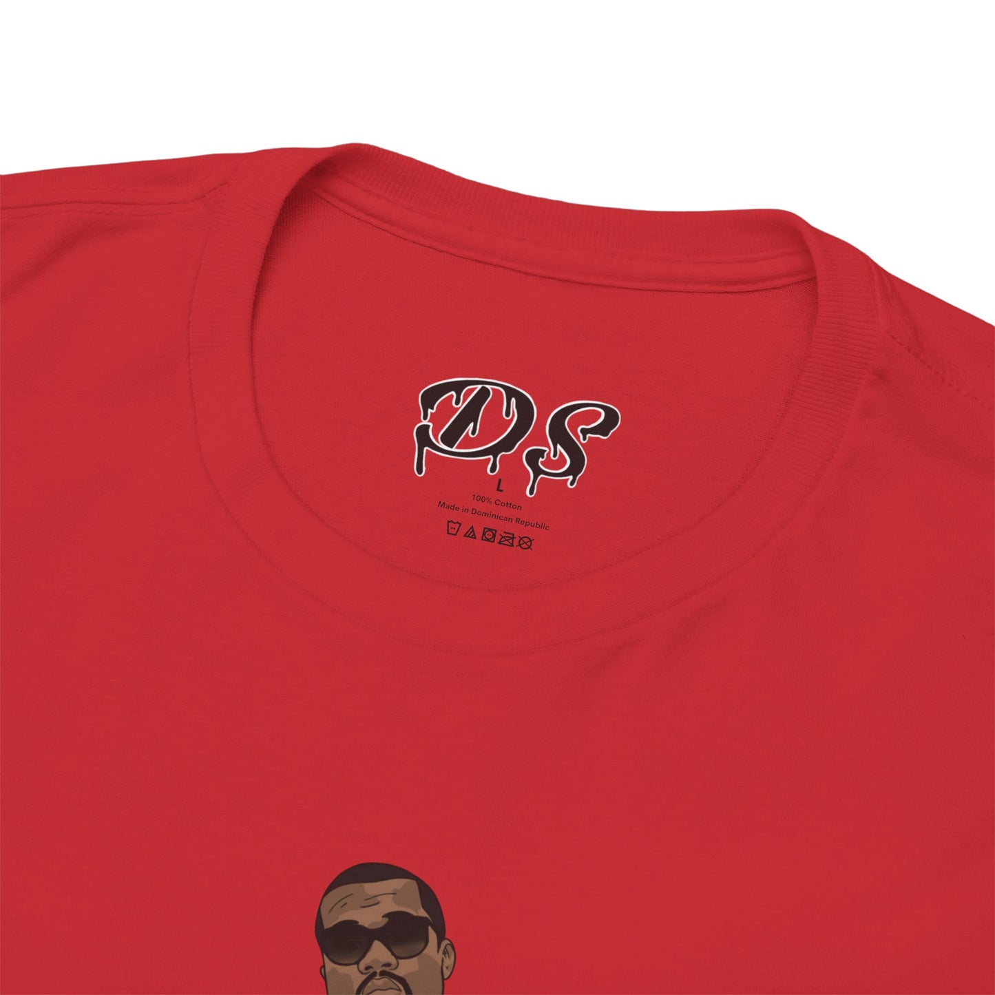 Ye 808 350 Red Stripe Tee Heavy Cotton