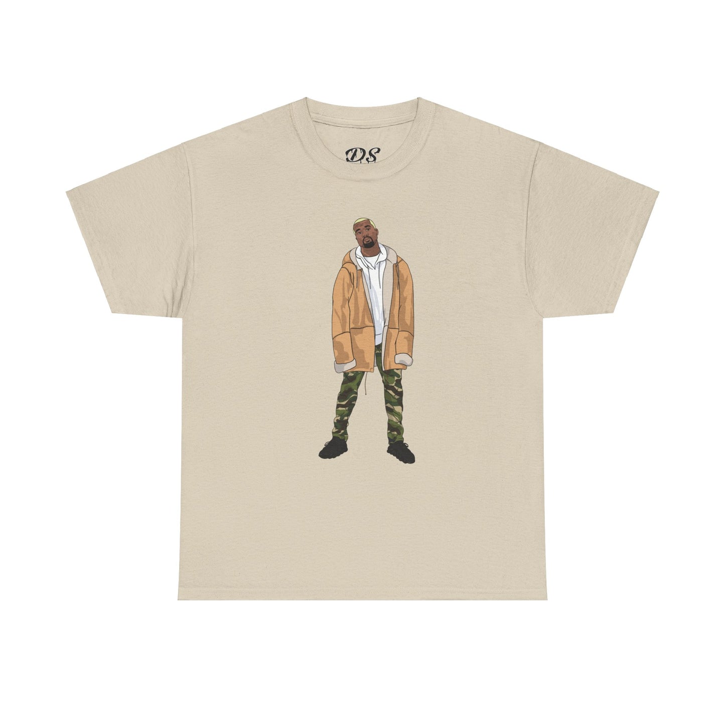 Blonde Ye 450 Cloud Black Tee Heavy Cotton