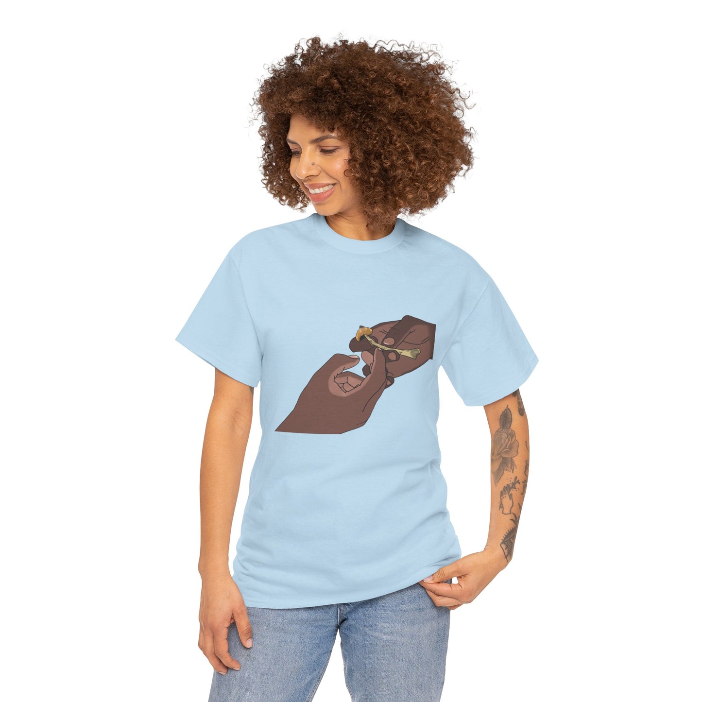 “Bros Get High” 100% Cotton Pass Dat Shroom Tee