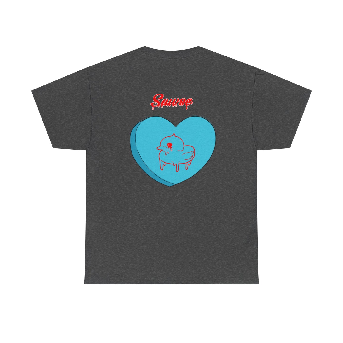Conversation Heart Duck Sawse Logo Tee Heavy Cotton 06