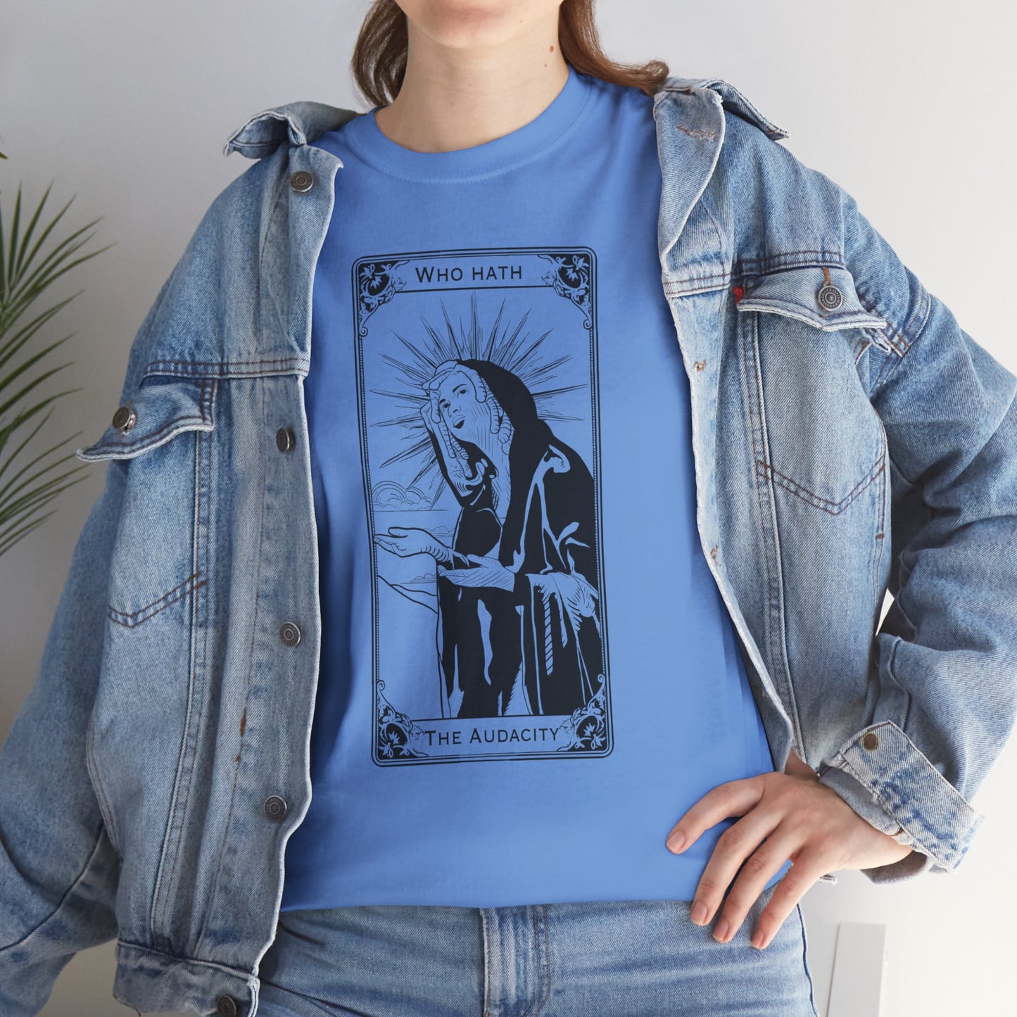 The Audacity Tarot Card 100% Cotton Tee x BLK