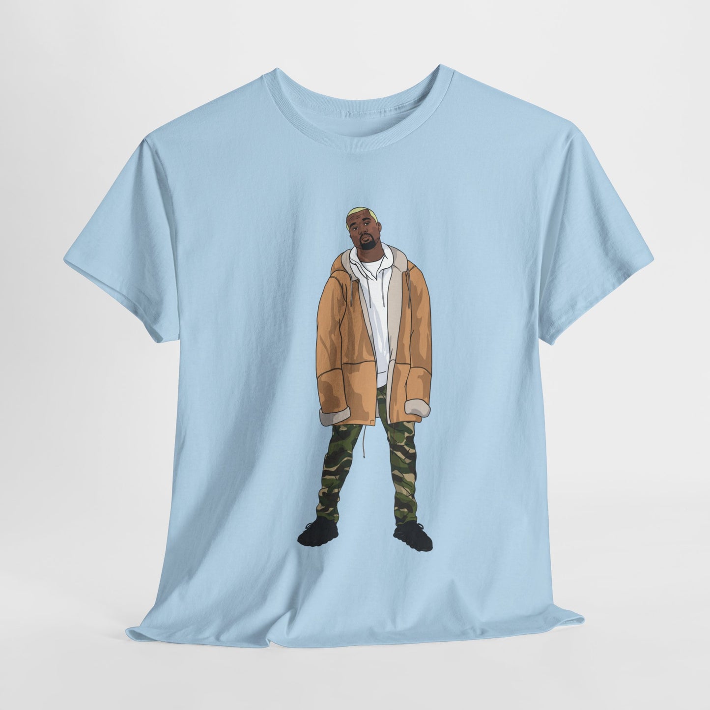 Blonde Ye 450 Cloud Black Tee Heavy Cotton