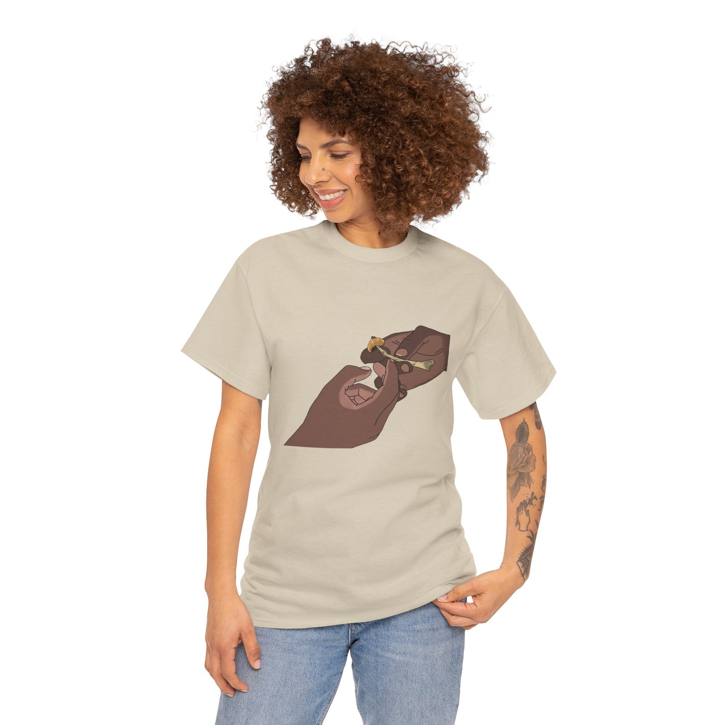 “Bros Get High” 100% Cotton Pass Dat Shroom Tee