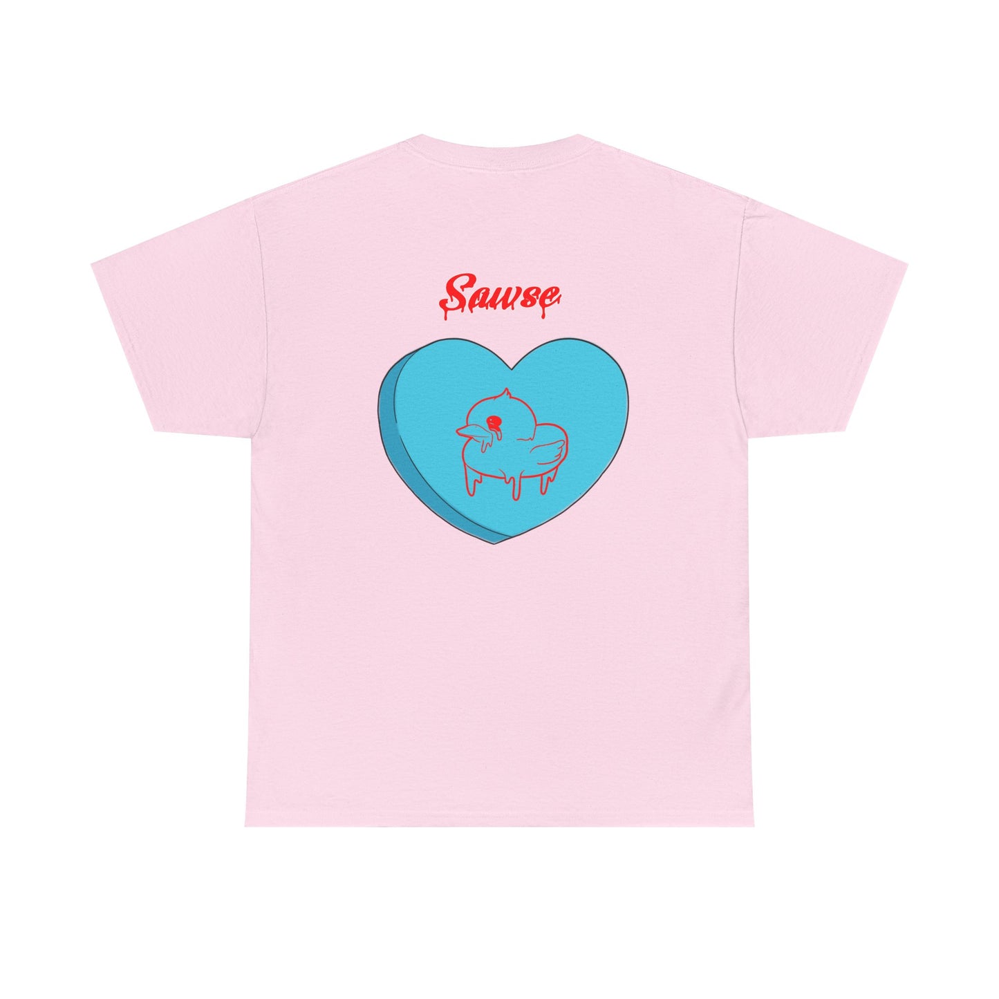 Conversation Heart Duck Sawse Logo Tee Heavy Cotton 06