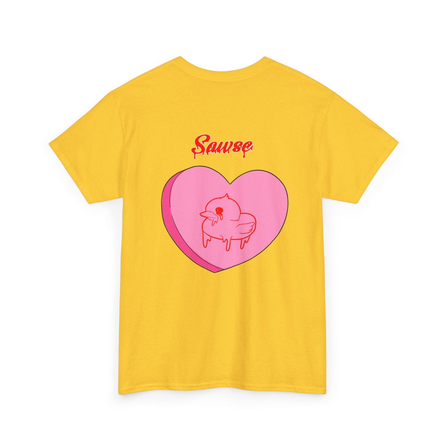 Conversation Heart Duck Sawse Logo Tee Heavy Cotton 05