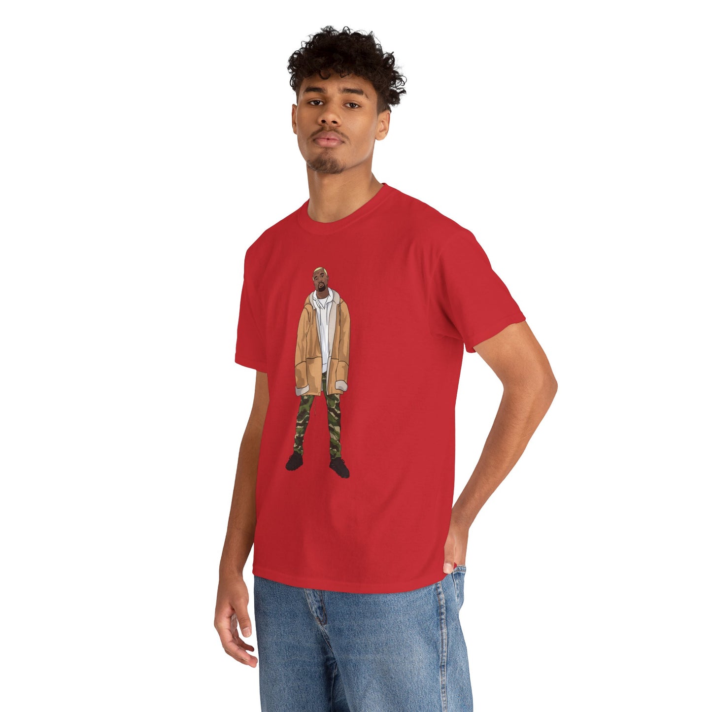 Blonde Ye 450 Cloud Black Tee Heavy Cotton