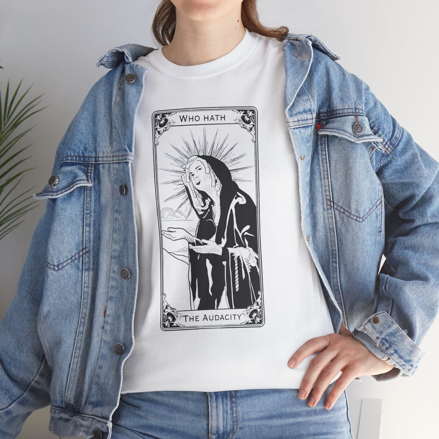 The Audacity Tarot Card 100% Cotton Tee x BLK