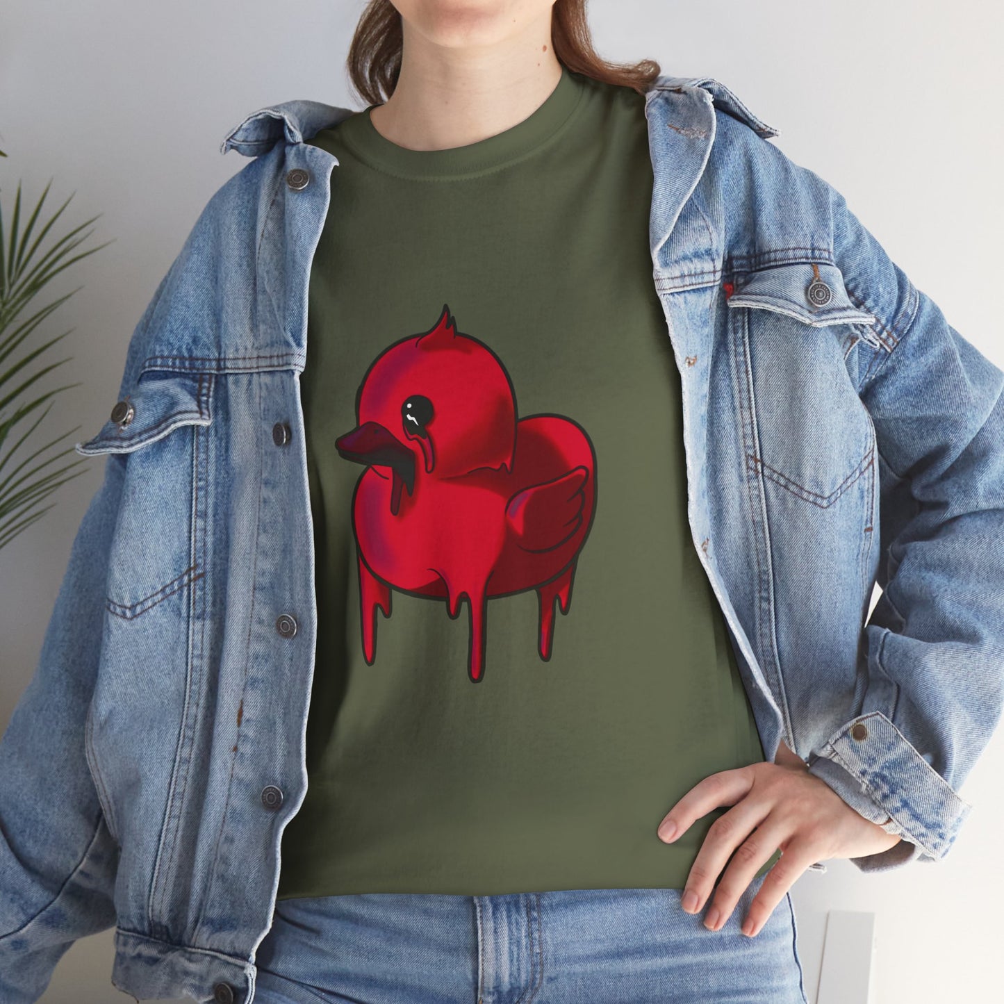 Red Suede Duck Sawse Tee Heavy Cotton