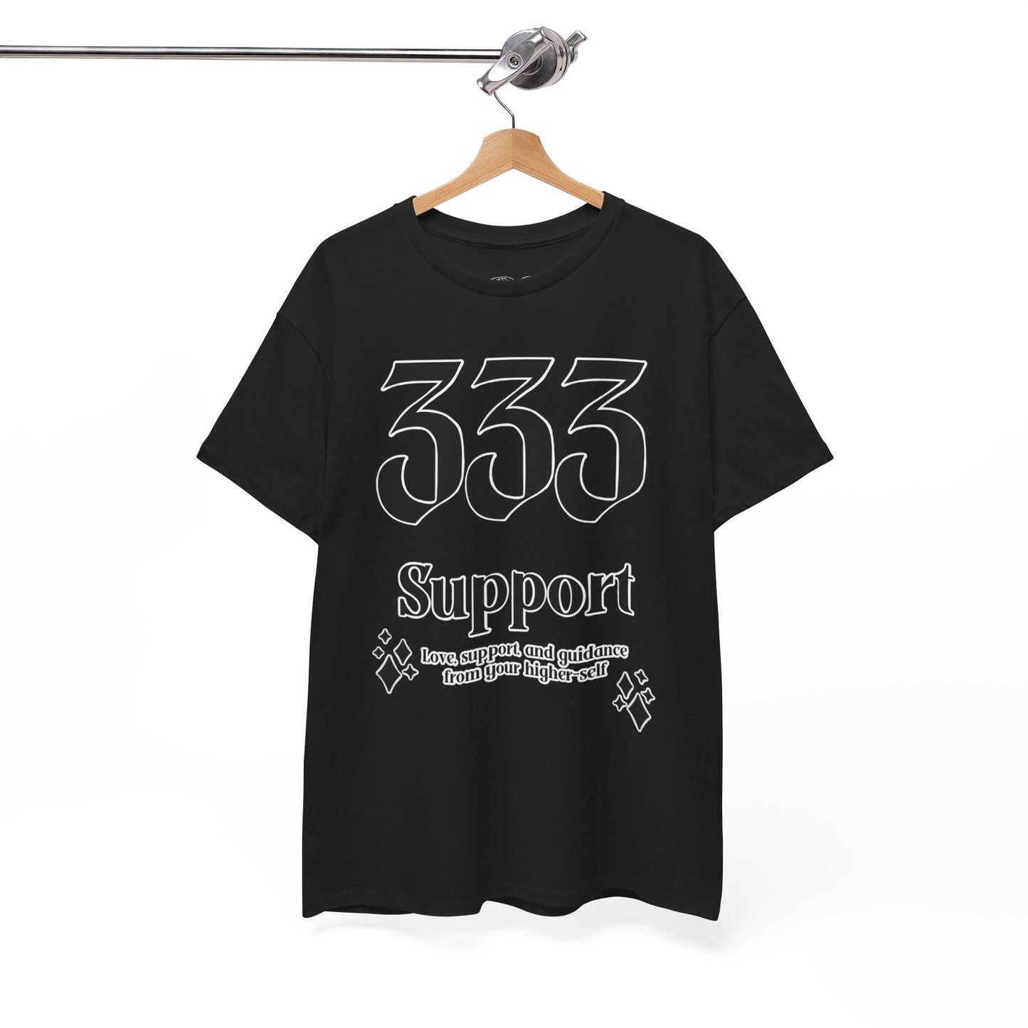 333 Support T-Shirt Angel Numbers x BLK