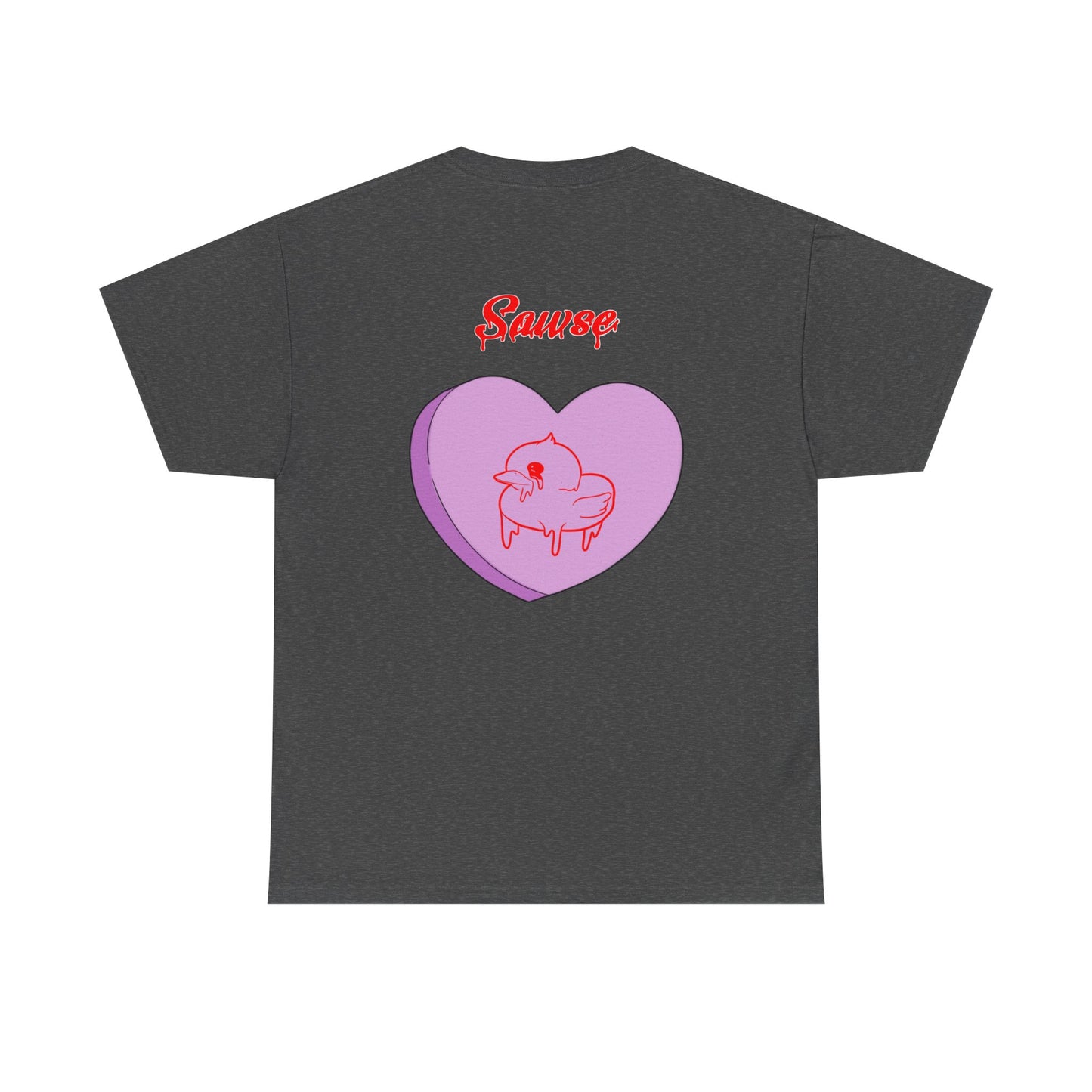 Conversation Heart Duck Sawse Logo Tee Heavy Cotton 03