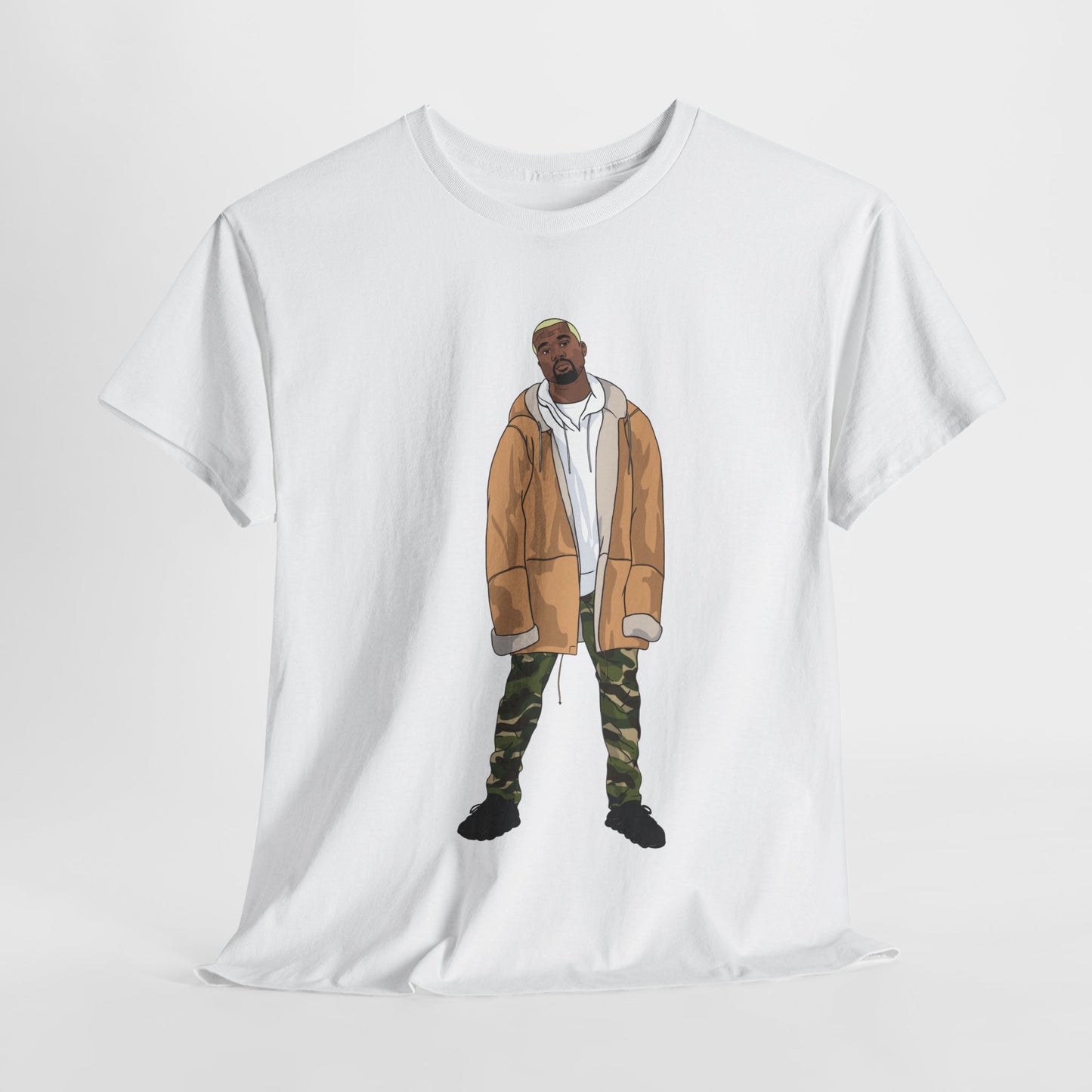 Blonde Ye 450 Cloud Black Tee Heavy Cotton
