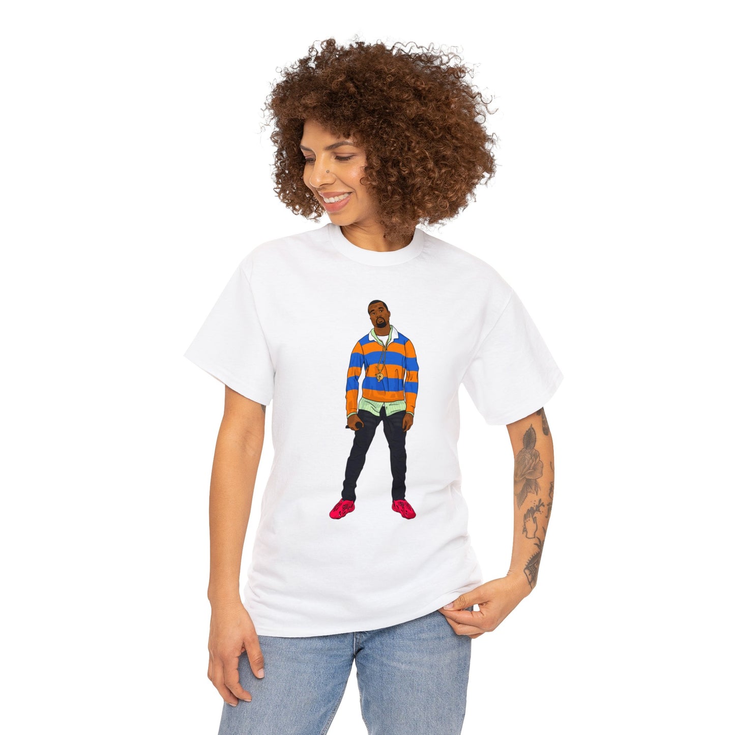 Ye College Dropout Unisex Heavy Cotton Foam Runner Vermilion Tee