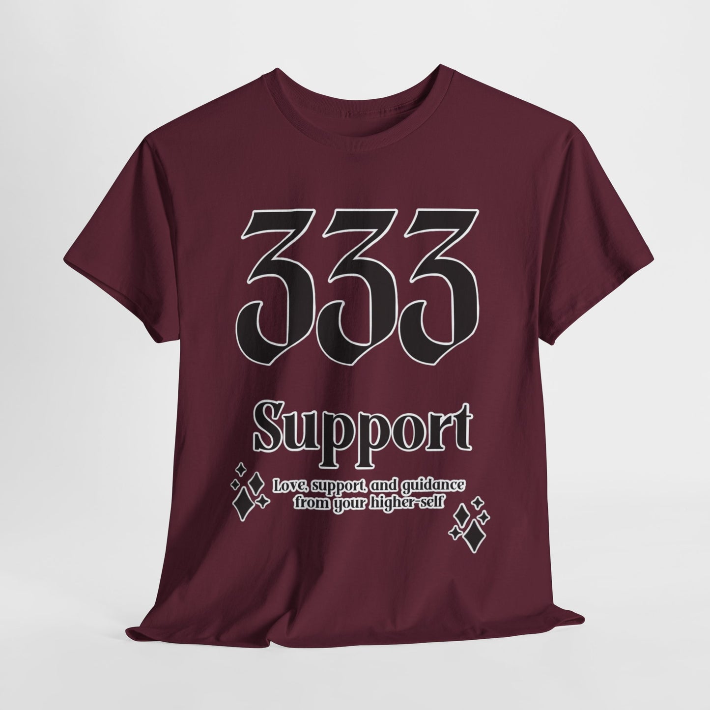333 Support T-Shirt Angel Numbers x BLK
