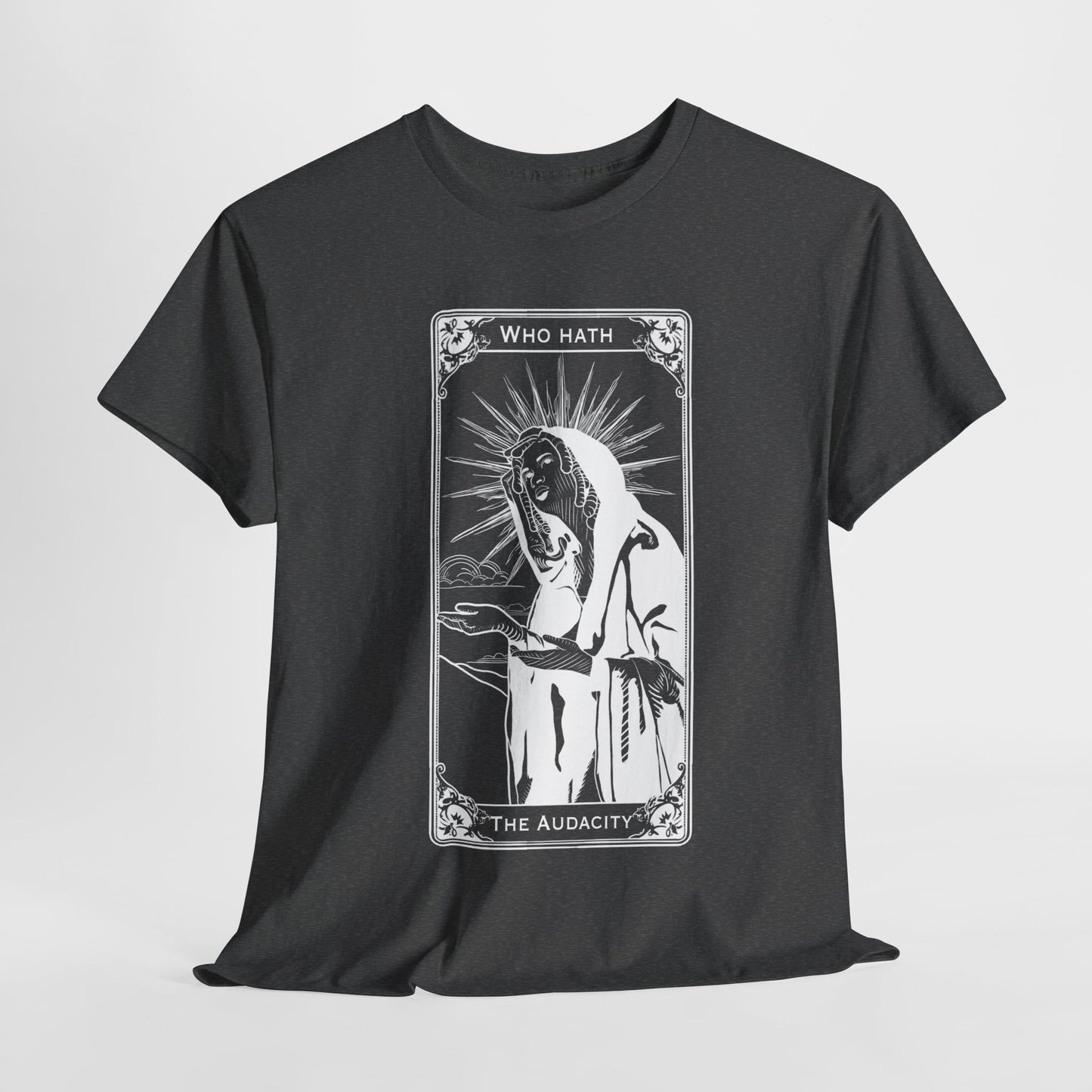 The Audacity Tarot Card 100% Cotton Tee x WHT