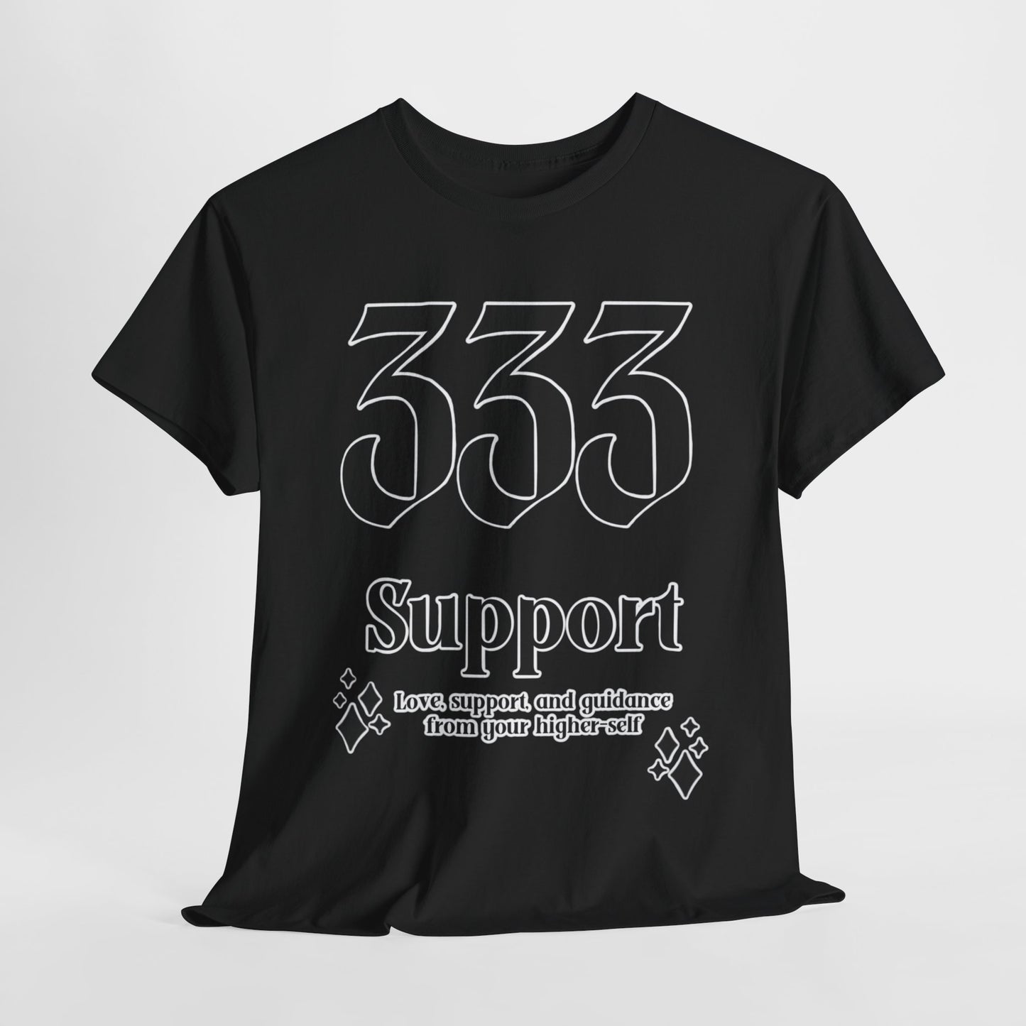 333 Support T-Shirt Angel Numbers x BLK