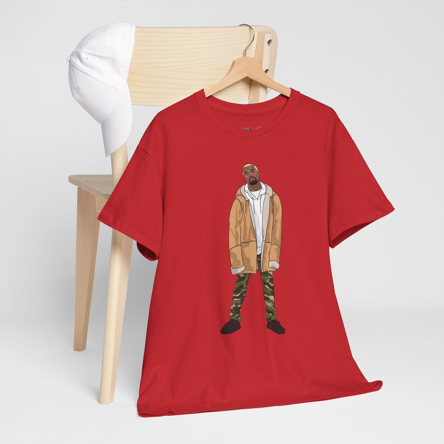 Blonde Ye 450 Cloud Black Tee Heavy Cotton