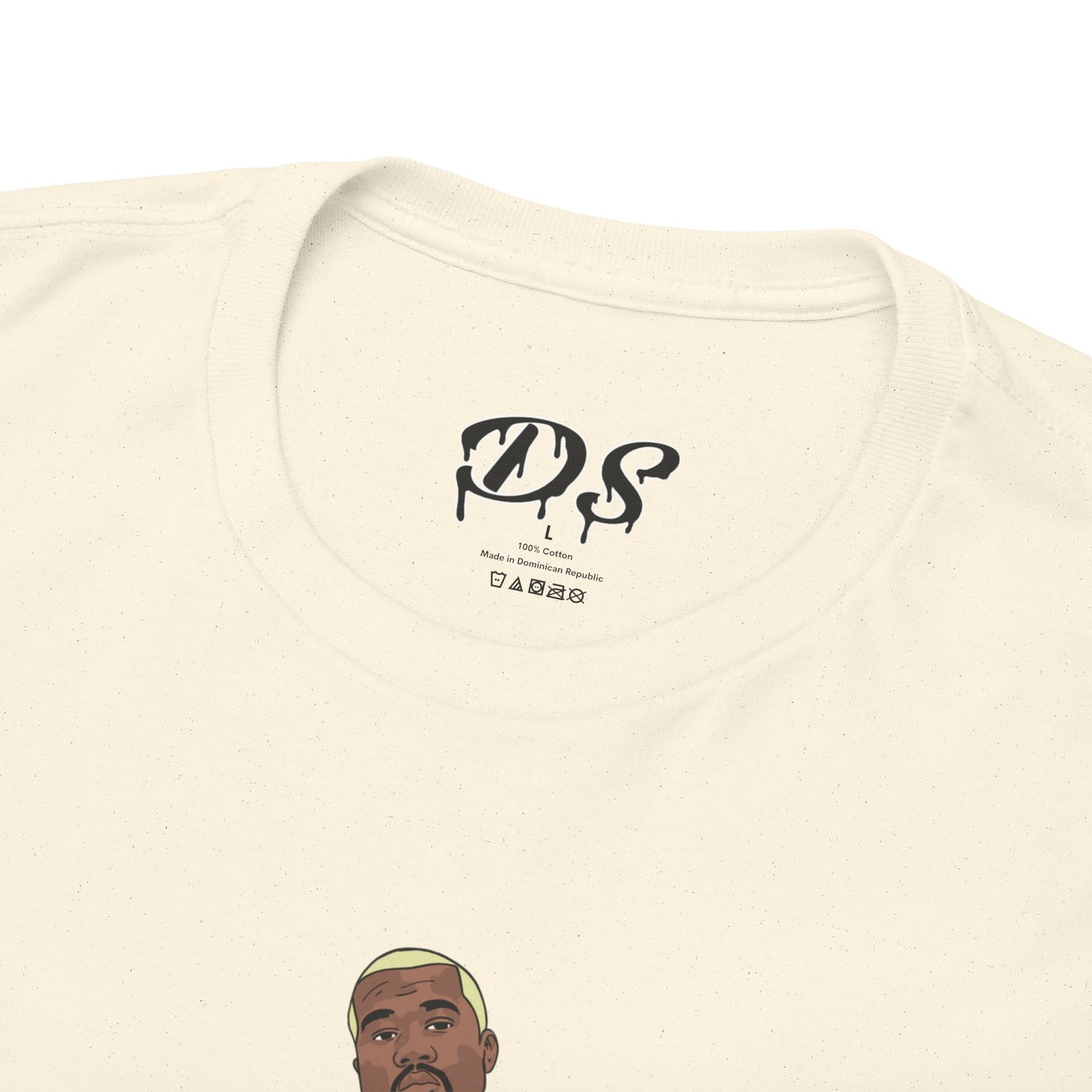 Blonde Ye 450 Cloud Black Tee Heavy Cotton