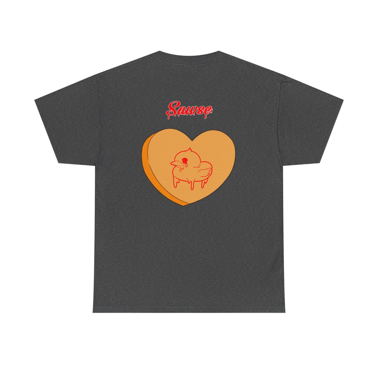 Conversation Heart Duck Sawse Logo Tee Heavy Cotton 01