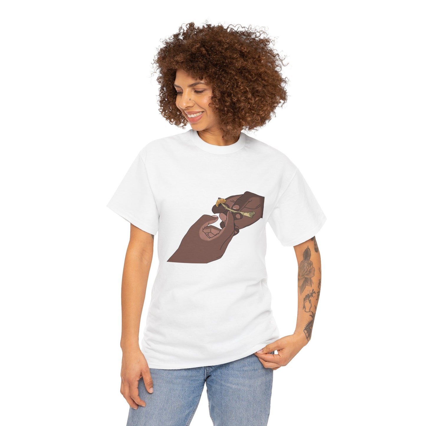 “Bros Get High” 100% Cotton Pass Dat Shroom Tee