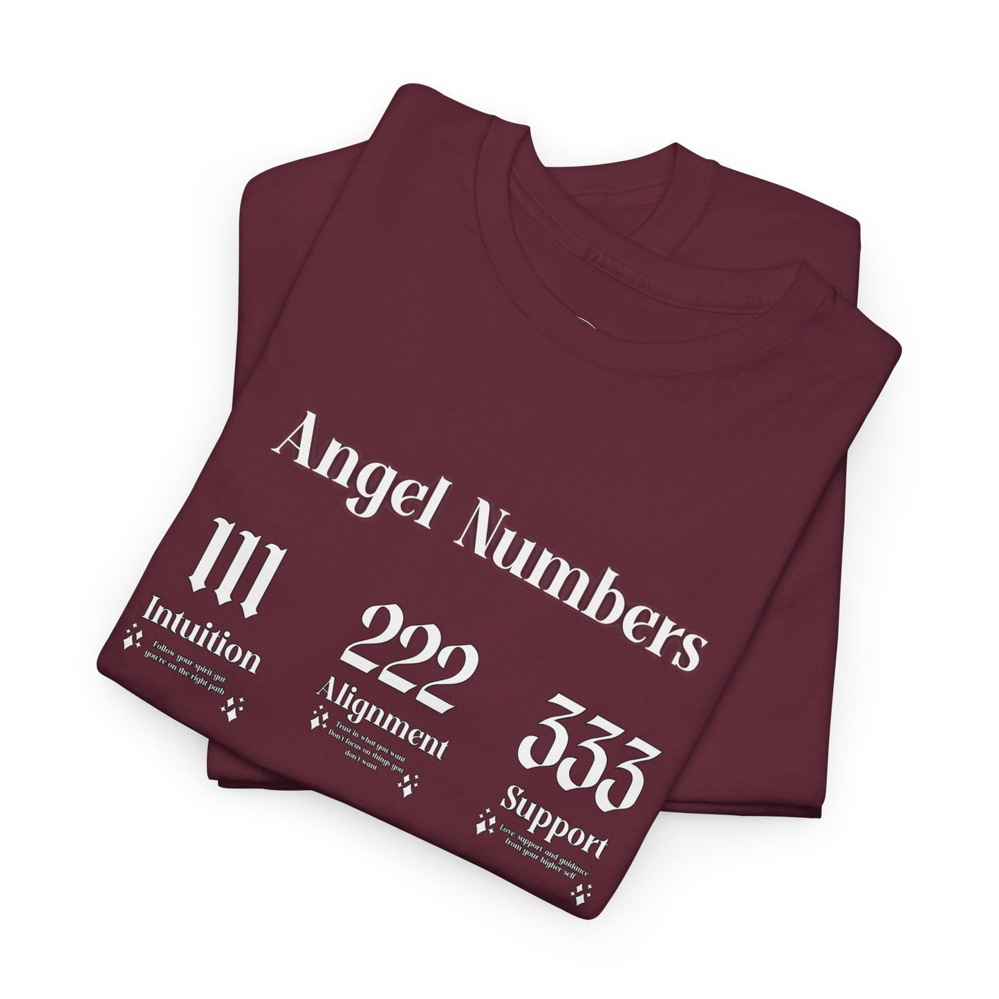 Angel Numbers - ALL WHT Heavy Cotton T-Shirt